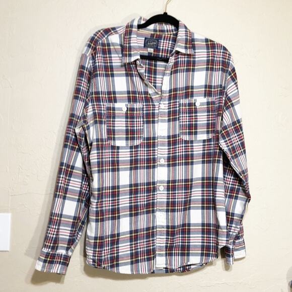 J. Crew Other - J. Crew Mens Shirt Large Long Sleeved Plaid Button Blouse Pockets